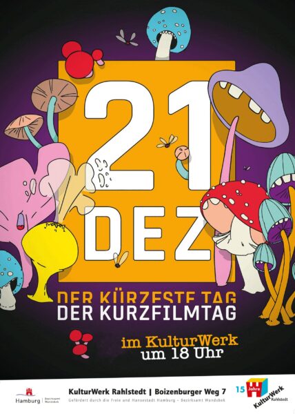 Kurzfilmtag im KulturWerk Rahlstedt am 21.12.2024