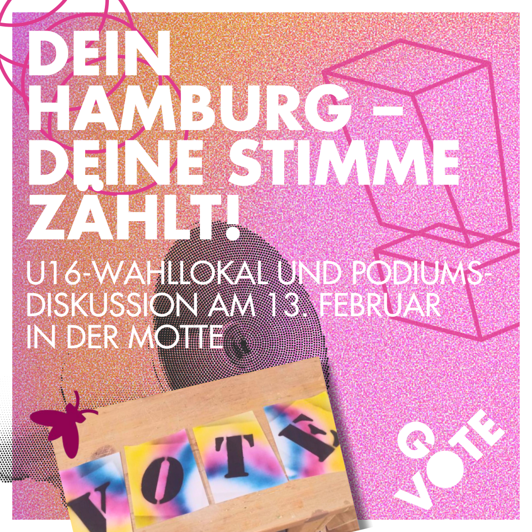 GoVote: U16-Wahllokal und Podiumsdiskussion „Dein Hamburg – Deine Stimme zählt!“ am 13. Februar 2025 in der MOTTE