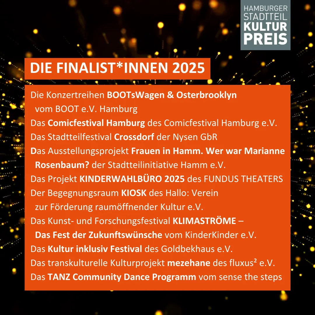 Die Finalist*innen 2025 stehen fest